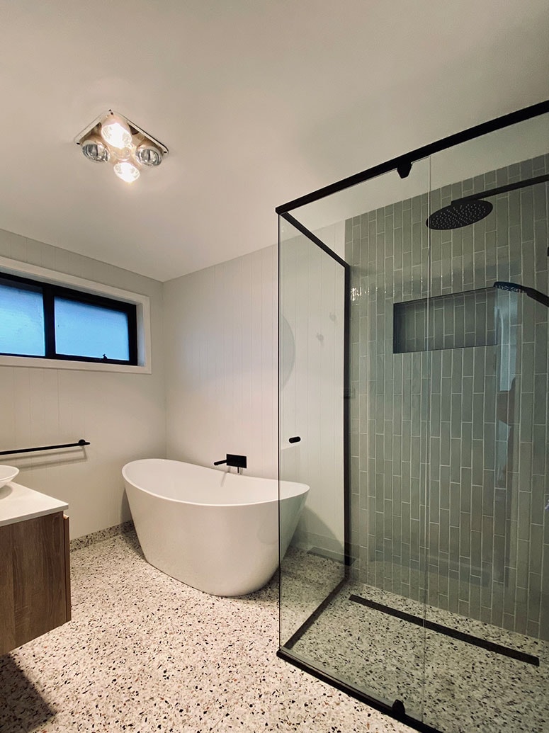 Luxury bathroom renovation by Kat's Plumbing