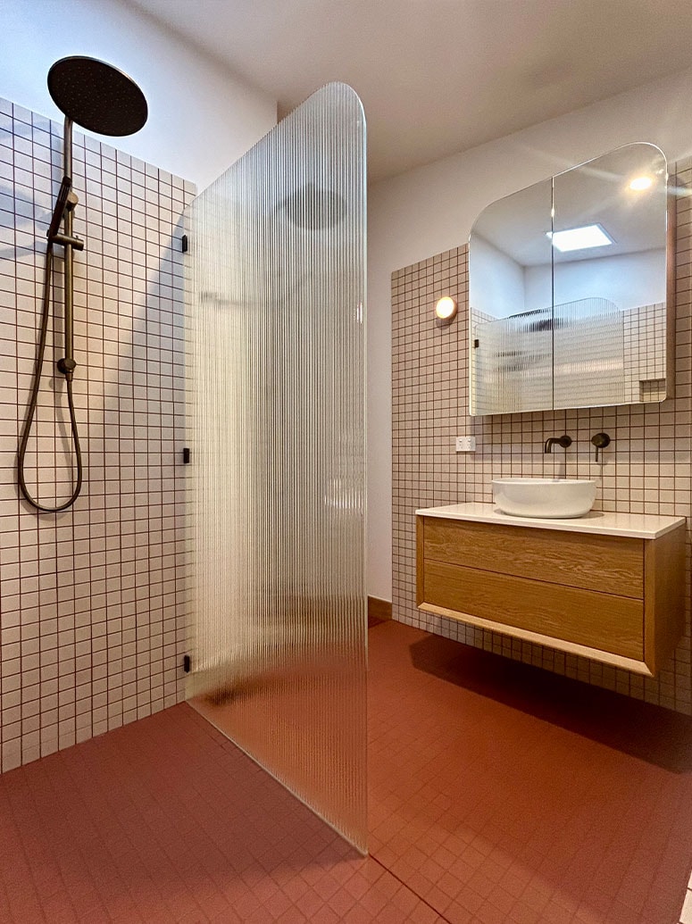 Contemporary bathroom with freestanding bath